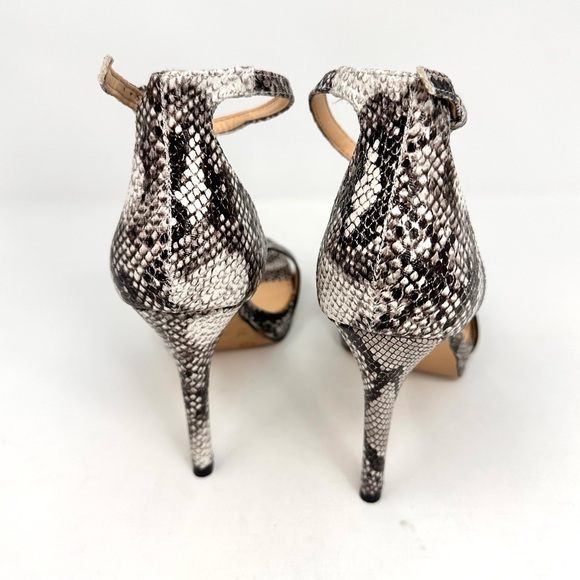 Michael Shannon Angelica Womens Sandals Snake Print Heel - Picture 6 of 12
